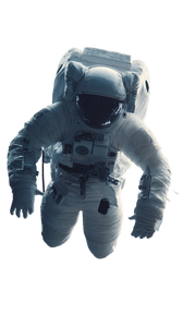 Floating Astronaut Scene Vinyl Car Decal Sticker – Waterproof & UV-Resistant 4.8533333333333335"