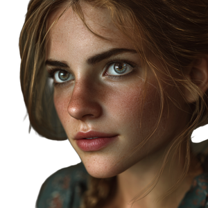Emma Watson Lookalike Vinyl Car Decal Sticker – Waterproof & UV-Resistant 3.4133333333333336"