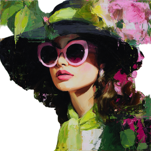 Stylish Abstract Portrait Vinyl Car Decal Sticker – Waterproof & UV-Resistant 3.4133333333333336"