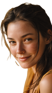 Soft Smiling Portrait Vinyl Car Decal Sticker – Waterproof & UV-Resistant 9.706666666666667"