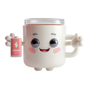 Cheerful Coffee Mug Vinyl Car Decal Sticker – Waterproof & UV-Resistant 3.4133333333333336"