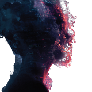 Glowing Data Silhouette Vinyl Car Decal Sticker – Waterproof & UV-Resistant 6.826666666666667"