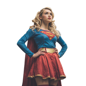 Super Girl Hero Vinyl Car Decal Sticker – Waterproof & UV-Resistant 3.4133333333333336"
