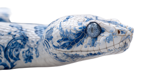 Delft Dreamweave Snake Vinyl Car Decal Sticker – Waterproof & UV-Resistant 5.4