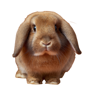 Lop Bunny Vinyl Car Decal Sticker – Waterproof & UV-Resistant 3.4133333333333336"