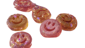 Glamorous Jelly Smileys Vinyl Car Decal Sticker – Waterproof & UV-Resistant 2.72"