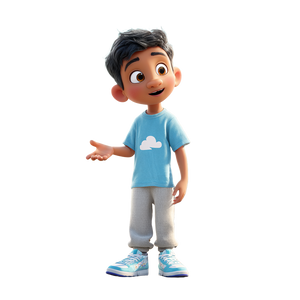 Cheerful Indian Boy V3 Vinyl Car Decal Sticker – Waterproof & UV-Resistant 3.4133333333333336"