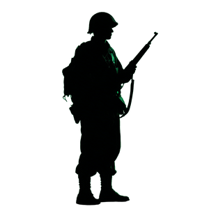 Ww2 Soldier Silhouette Vinyl Car Decal Sticker – Waterproof & UV-Resistant 6.826666666666667"