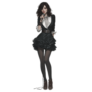 Elegant Singer Figure Vinyl Car Decal Sticker – Waterproof & UV-Resistant 3.4133333333333336"