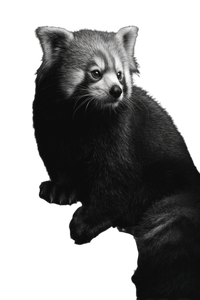 Red Panda Perched Vinyl Car Decal Sticker – Waterproof & UV-Resistant 8.96"