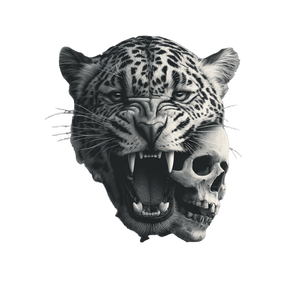Snarling Jaguar Tattoo Vinyl Car Decal Sticker – Waterproof & UV-Resistant 3.4133333333333336"