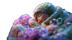 Enchanted Baby Slumber Vinyl Car Decal Sticker – Waterproof & UV-Resistant 2.72"