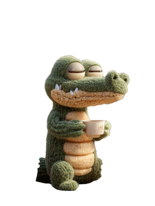 Bread Crocodile Baker Vinyl Car Decal Sticker – Waterproof & UV-Resistant 4.1066666666666665"