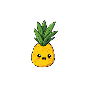 Pineapple Sticker Vinyl Car Decal Sticker – Waterproof & UV-Resistant 6.826666666666667"