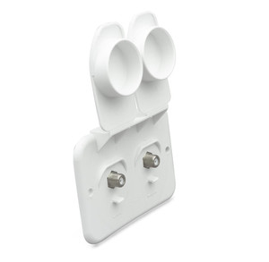 B&B Molders TV Cable Entry Plate | Dual Cables Capability | Impact Resistant | Made in USA B&B Molders TV Cable Entry Plate | Dual Cables Capability | Impact Resistant | Made in USA