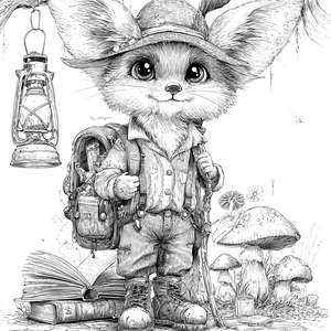 Whimsical Fox-Fae Vinyl Car Decal Sticker – Waterproof & UV-Resistant 3.4133333333333336"