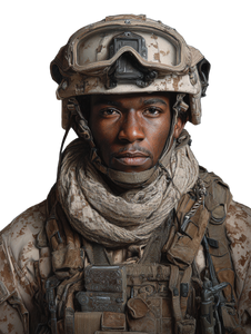 Desert Soldier Portrait V2 Vinyl Car Decal Sticker – Waterproof & UV-Resistant 4.1066666666666665" Desert Soldier Portrait V2 Vinyl Car Decal Sticker – Waterproof & UV-Resistant 4.1066666666666665"