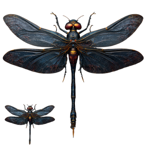 Horror Dragonfly Vinyl Car Decal Sticker – Waterproof & UV-Resistant 3.4133333333333336"