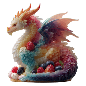 Dessert Dragon V2 Vinyl Car Decal Sticker – Waterproof & UV-Resistant 3.4133333333333336"