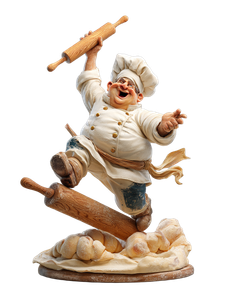 Chubby Baker Figure Vinyl Car Decal Sticker – Waterproof & UV-Resistant 4.1066666666666665"