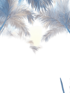 White Palms Spotlight Vinyl Car Decal Sticker – Waterproof & UV-Resistant 8.213333333333333"