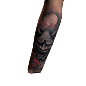 Oni Demon Tattoo V4 Vinyl Car Decal Sticker – Waterproof & UV-Resistant 3.4133333333333336"