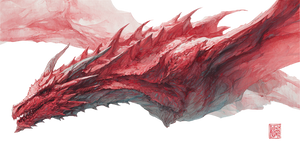 Majestic Red Dragon V15 Vinyl Car Decal Sticker – Waterproof & UV-Resistant 2.56"