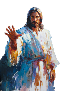 Welcoming Jesus V4 Vinyl Car Decal Sticker – Waterproof & UV-Resistant 8.96"