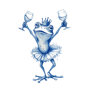 Frog In Tutu Vinyl Car Decal Sticker – Waterproof & UV-Resistant 3.4133333333333336"