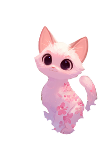 Pink Kawaii Kitten Vinyl Car Decal Sticker – Waterproof & UV-Resistant 4.1066666666666665"