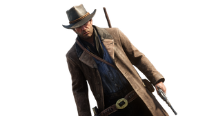 Rugged Cowboy V4 Vinyl Car Decal Sticker – Waterproof & UV-Resistant 2.72"