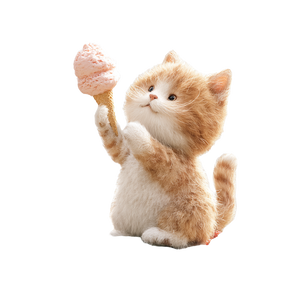 Chubby Kitten Licking Vinyl Car Decal Sticker – Waterproof & UV-Resistant 6.826666666666667"
