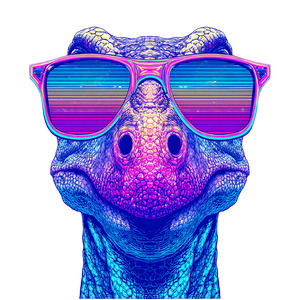 Cyberpunk Brachiosaurus Vinyl Car Decal Sticker – Waterproof & UV-Resistant 6.826666666666667"
