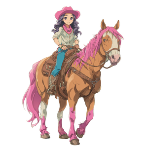 Anime Cowgirl Ride Vinyl Car Decal Sticker – Waterproof & UV-Resistant 3.4133333333333336" Anime Cowgirl Ride Vinyl Car Decal Sticker – Waterproof & UV-Resistant 3.4133333333333336"