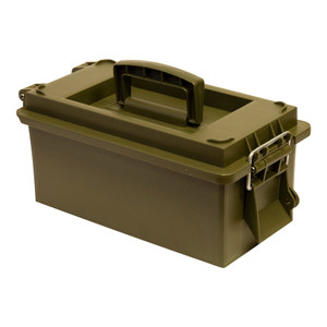 WISE Seating Dry Box | Olive Green Copolymer Construction - Pack Of 6 | Stackable Steel Lid and Latch | Weatherproof, Lockable