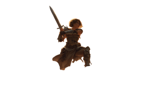 Fantasy Warrior Battle V4 Vinyl Car Decal Sticker – Waterproof & UV-Resistant 2.72"