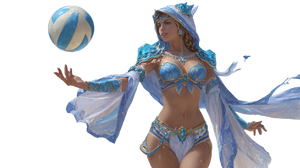 Crystal Mage Volleyball Vinyl Car Decal Sticker – Waterproof & UV-Resistant 2.72"