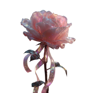 Pink Crystal Rose V3 Vinyl Car Decal Sticker – Waterproof & UV-Resistant 3.4133333333333336"