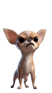 Angry Chihuahua Vinyl Car Decal Sticker – Waterproof & UV-Resistant 4.8533333333333335"