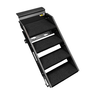 Obsidian Black Entry Step Rug | Fits Lippert Solid Step 4 Step | Set Of 4