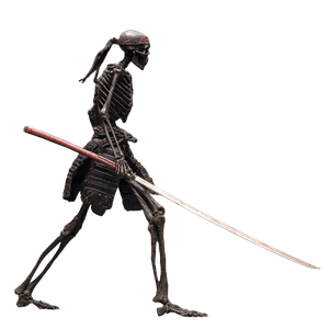 Skeletal Samurai Warrior V2 Vinyl Car Decal Sticker – Waterproof & UV-Resistant 3.4133333333333336"
