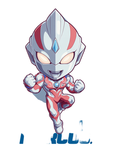 Chibi Ultraman V2 Vinyl Car Decal Sticker – Waterproof & UV-Resistant 8.213333333333333"