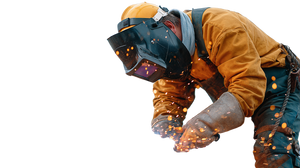 Industrial Welder Working Vinyl Car Decal Sticker – Waterproof & UV-Resistant 2.72"