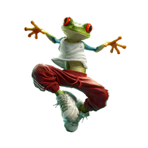 Dancing Tree Frog Vinyl Car Decal Sticker – Waterproof & UV-Resistant 3.4133333333333336"