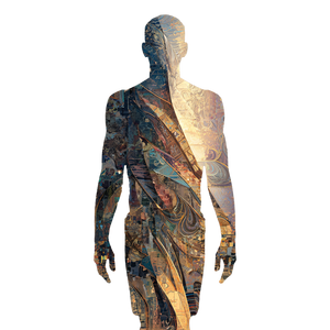 Abstract Human Body Vinyl Car Decal Sticker – Waterproof & UV-Resistant 3.4133333333333336"