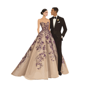 Bride And Groom V27 Vinyl Car Decal Sticker – Waterproof & UV-Resistant 3.4133333333333336"