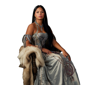Elegant Native Woman Vinyl Car Decal Sticker – Waterproof & UV-Resistant 3.4133333333333336"