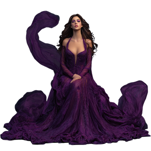 Fantastical Purple Muse Vinyl Car Decal Sticker – Waterproof & UV-Resistant 3.4133333333333336"