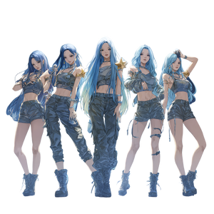 Korean Idol Group V3 Vinyl Car Decal Sticker – Waterproof & UV-Resistant 3.4133333333333336"