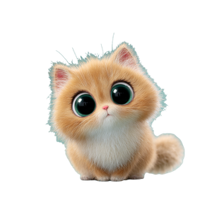 Cute Cat V153 Vinyl Car Decal Sticker – Waterproof & UV-Resistant 6.826666666666667"